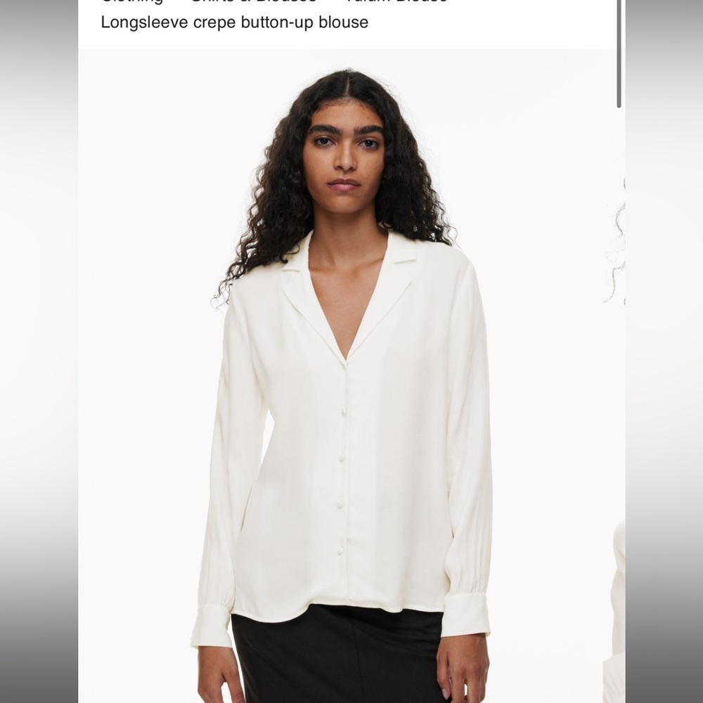 Aritzia Wilfred Tulum Blouse, Size S